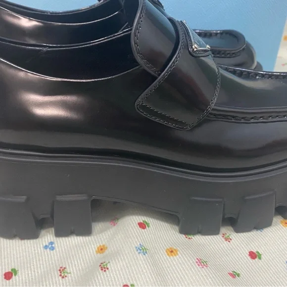 Prada Black Chunky Loafers - Picture 5 of 6